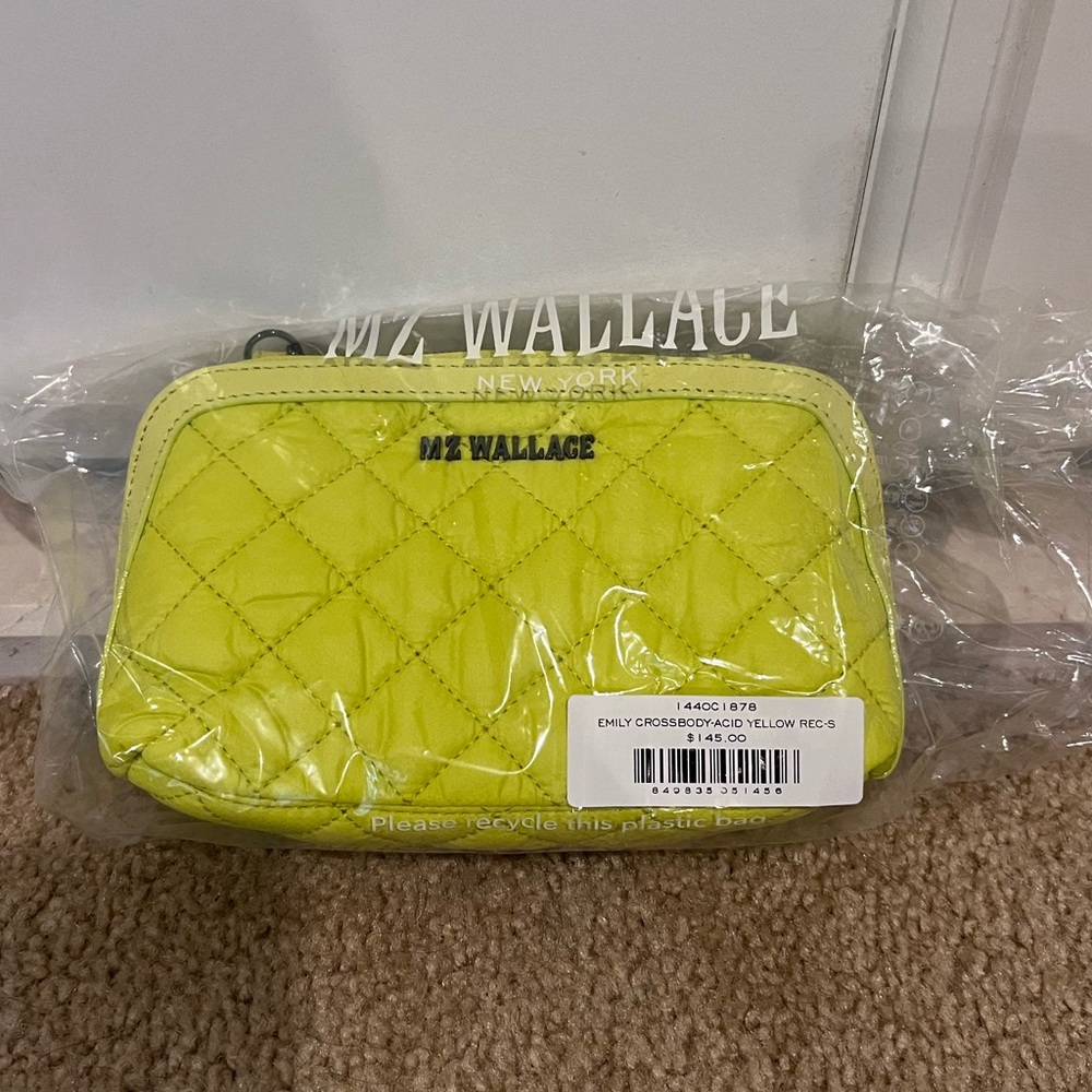 MZ Wallace Emily Crossbody Acid Yellow